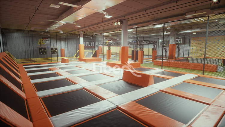 Free Jumping Trampoline Park in Thailand