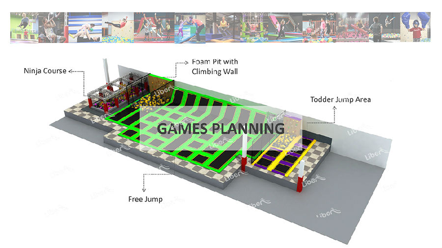 Liben 500 sqm2 Israel Trampoline Park Project (2)