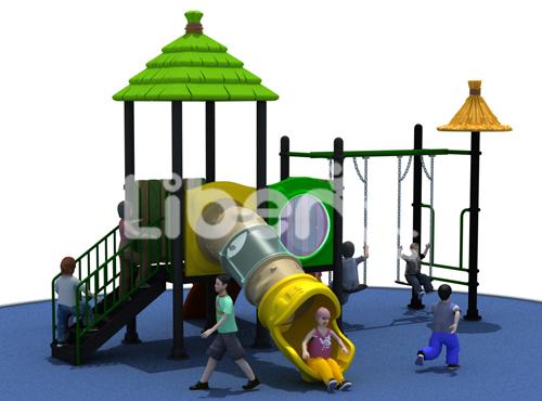 slide and swing set