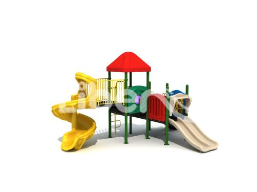 ASTM Standard Children Playground Equipment with Spiral Slide