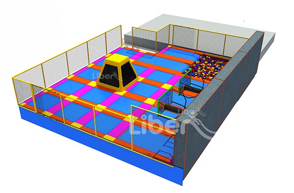 Indoor Trampoline Builder for kids play center