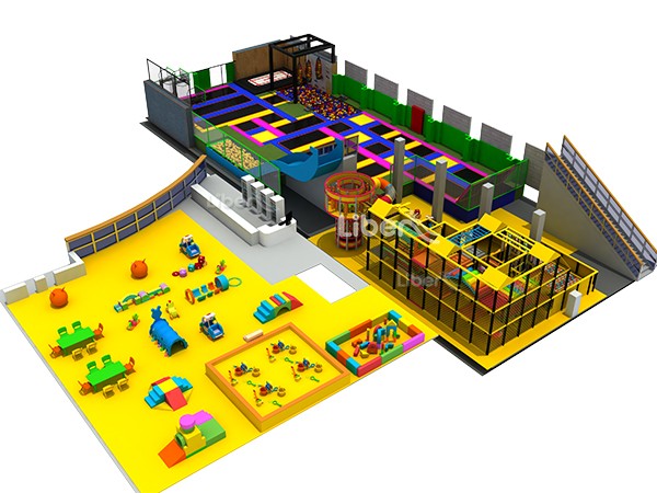 Kids Indoor Trampoline with Indoor Playground