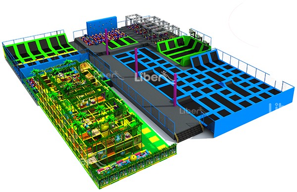 With Indoor Playground Large Indoor Trampoline For Sale 