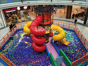 Liben New Products-Ball Pool Spider Tower with Slides