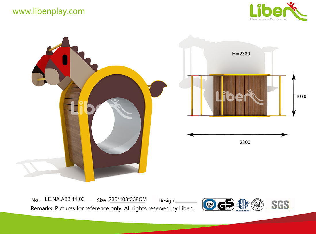 LE.NA.A83.11.00 Horse Shape Wooden Amusement Tunnel.jpg