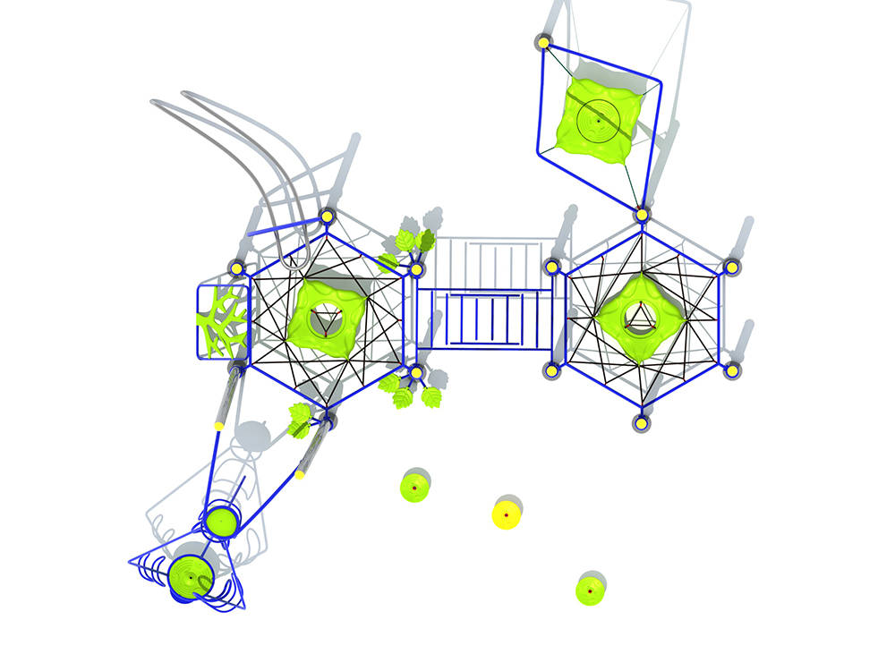 Fitness Cluster Series Outdoor Play Structure