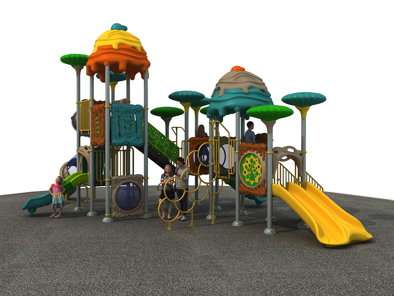 New design Plastic Slide Kids Outdoor Playground Equipment  