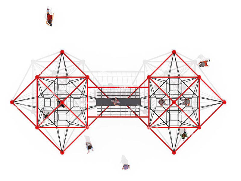 Rope Net Climbing Combined Slide