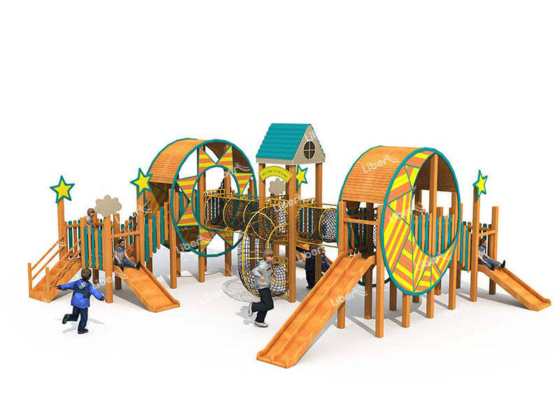 Outdoor Wooden Combined Slide Series