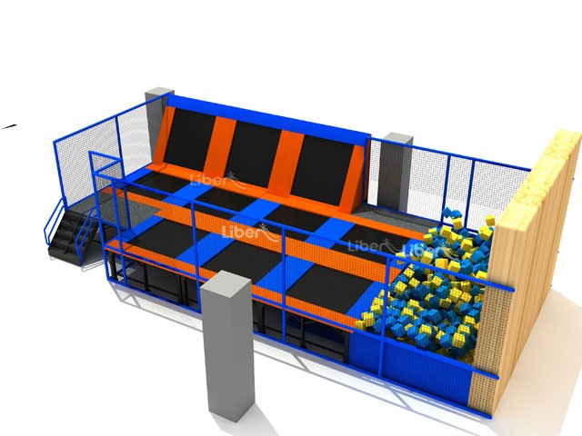 China Small Trampoline Park Design with Foam Pit 