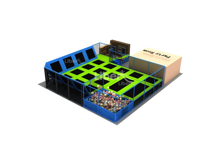 Shopping Mall Kids Indoor Trampoline with Foam Pit