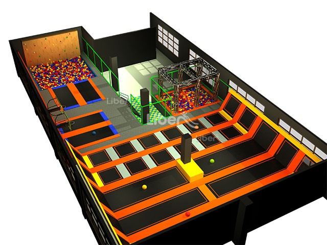 BounceInc Type China Large Indoor Trampoline Park Manufacturer