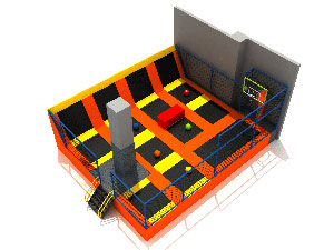 Shopping Mall Small Kids Indoor Trampoline Park