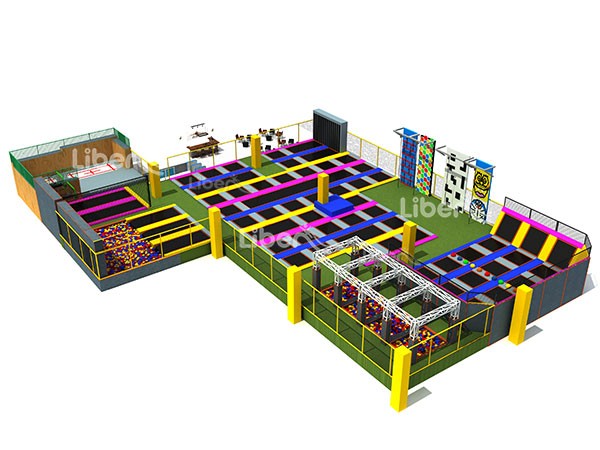 EN Standard   Large Indoor Bounce Trampoline Park Builder