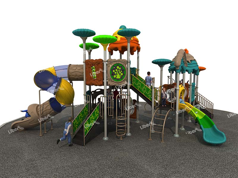 Outdoor Playground Equipment Combined Slide for Children