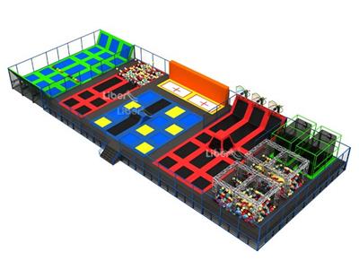 Large Amusment Park Indoor Trampoline Park Design