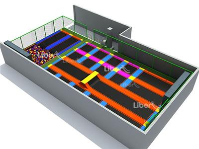 China High Quality Kids Trampoline Park Factory