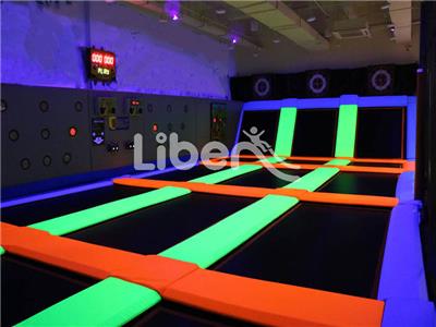 Liben UV Glow Fluorescent Trampoline for Night Party