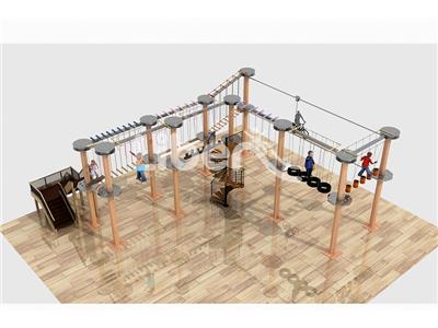 high quality custom designed commercial large size multi-function indoor ropes course