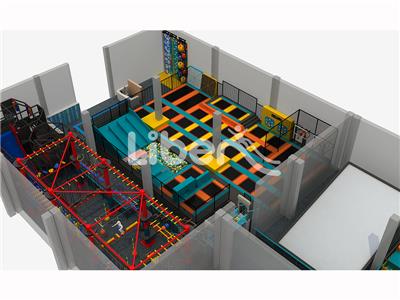 Comprehensive Color Trampoline Park for Sports