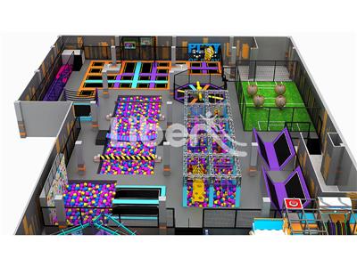 Interesting and Colorful Liben Trampoline Park Jumping For Kids