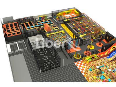 Funplay Slide Liben Trampoline Park Entertainment with Ball Pool