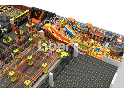 Professional Trampoline Park for Sports Safe Entertainment  With Big Ball Pool